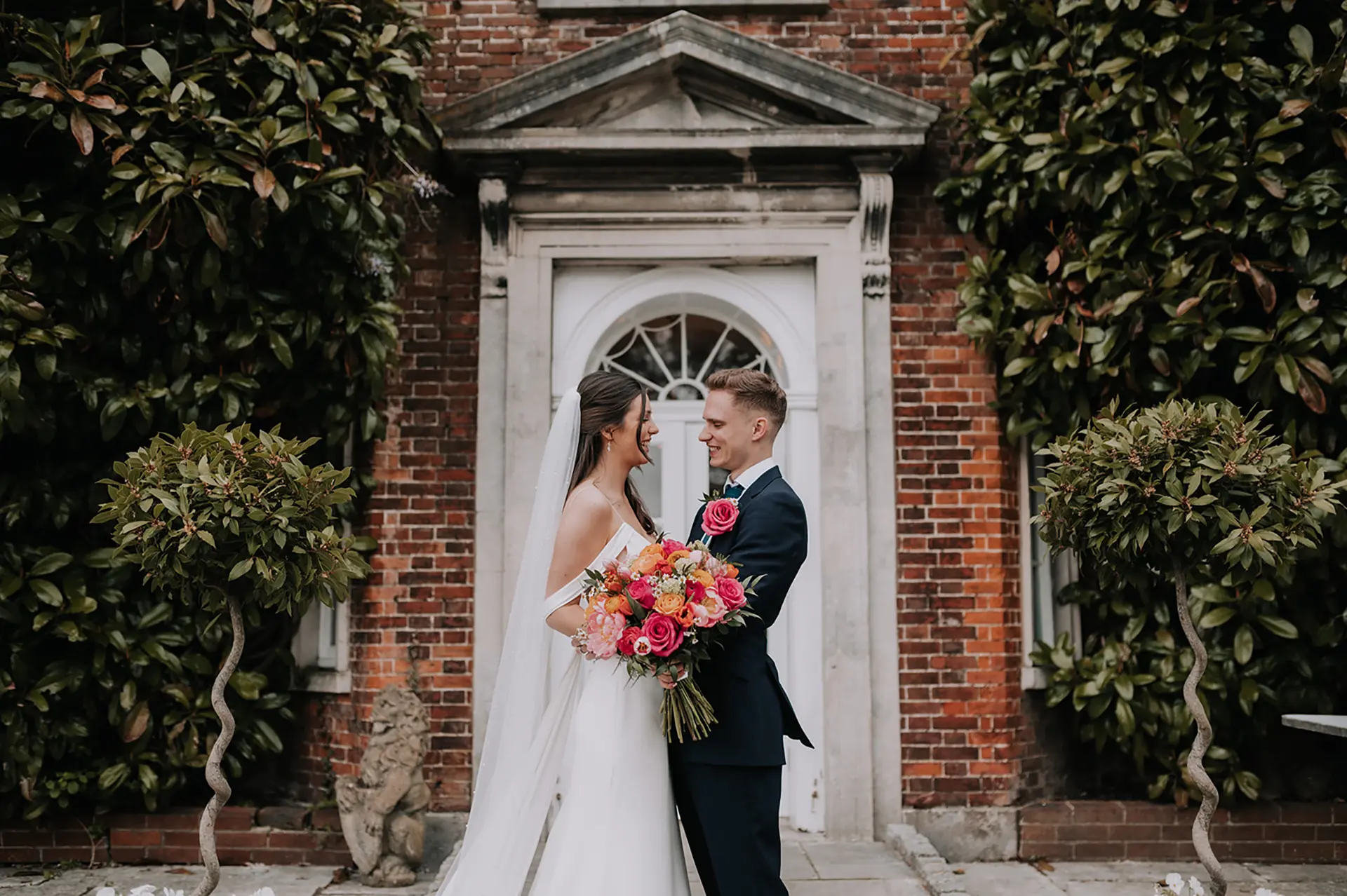 Pelham House Weddings Couple Outside Venue