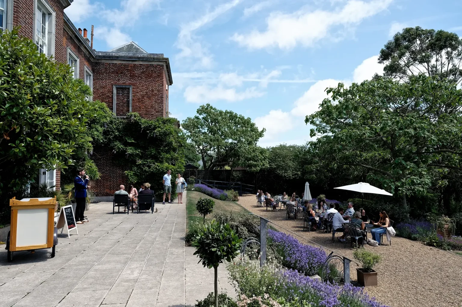 pelham house chefs table guests on terrace