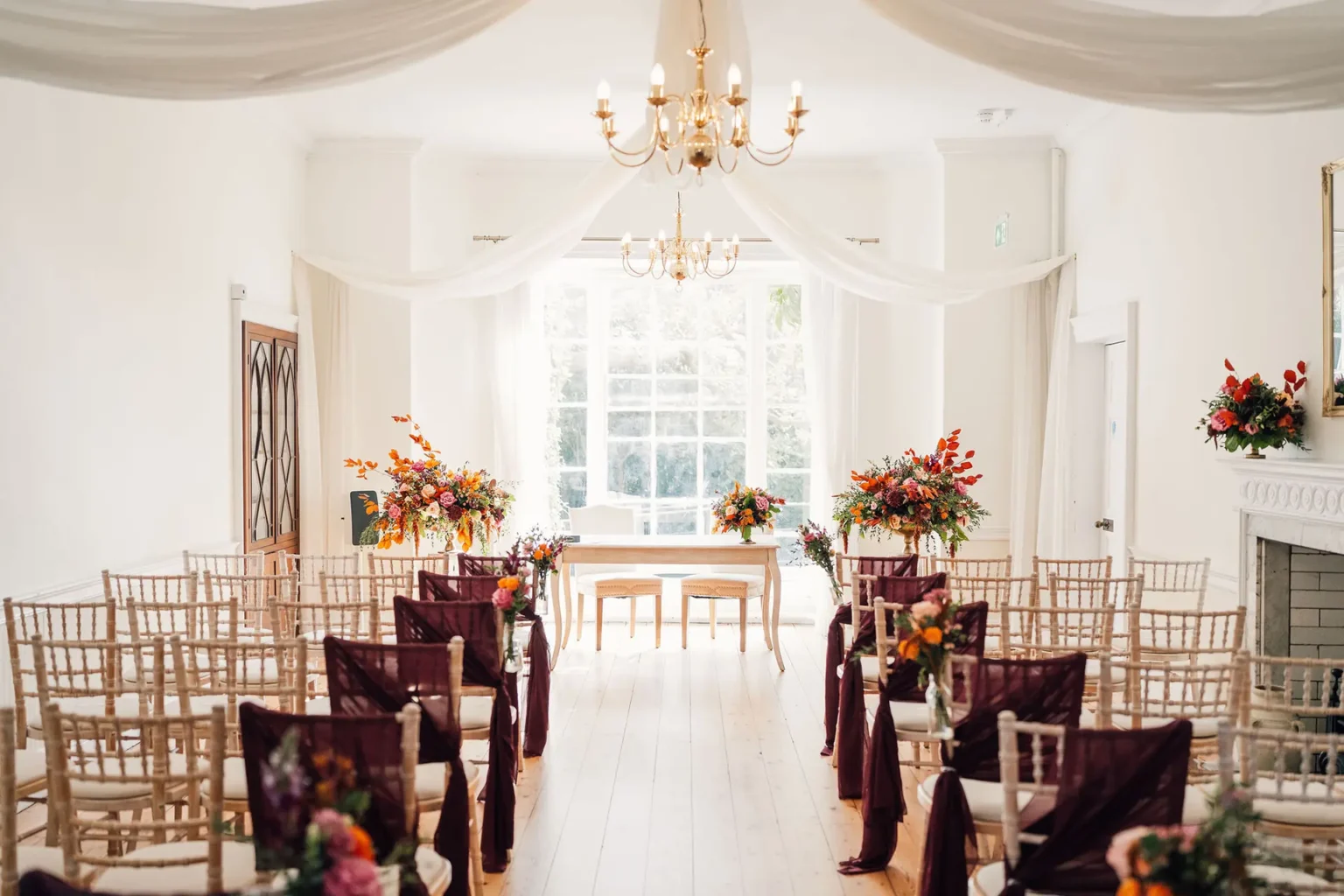 The Goring Room wedding ceremony space at Pelham House venue