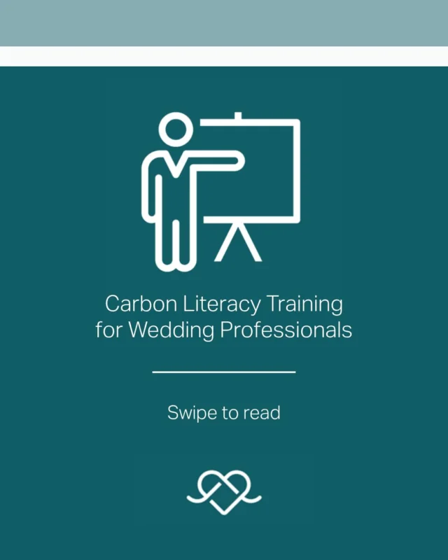 🌍 Carbon Literacy Training for Wedding Professionals 🌿

We’re proud to share that the Sustainable Wedding Alliance UK is running two upcoming Carbon Literacy accredited training courses, designed especially for those working in the wedding industry.
If you’re passionate about making a positive change and taking action on climate change, this is the perfect place to start. 💪

Through interactive half-day sessions, you’ll:
✨ Learn the essentials of climate science and the climate emergency
🌱 Understand how it impacts our industry and everyday life
🌎 Gain the confidence and tools to take meaningful carbon-reducing actions

On completion, you’ll be officially certified as Carbon Literate, joining a growing community of 150,000+ individuals and business leaders driving real change.

📅 Upcoming course dates:
➡️ Thurs 13 Nov, 09:30–16:30 
➡️ Tues 2 Dec, 09:30–16:30 

Let’s build a more sustainable future for our industry — one wedding at a time. 💚