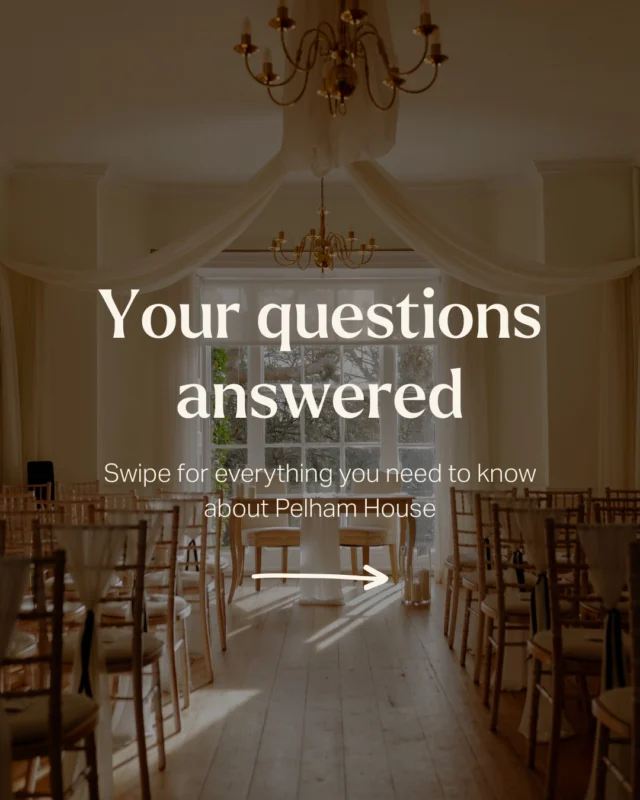 Got questions about tying the knot at Pelham House? 💍✨

We’ve rounded up some of the most frequently asked questions to help you plan your perfect day at Pelham House.

Save this post for later and swipe through for all the details! 🤍

Still have a question? Drop it in the comments or send us a DM - we’re always happy to help.

Imagery from @jordanmansfieldweddings

#pelhamhouse #pelhamhouseweddings #weddinginspo #lewesweddings #weddingvenue